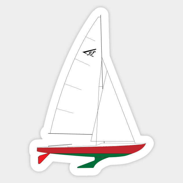 Flying Fifteen Sailboat Sticker by CHBB